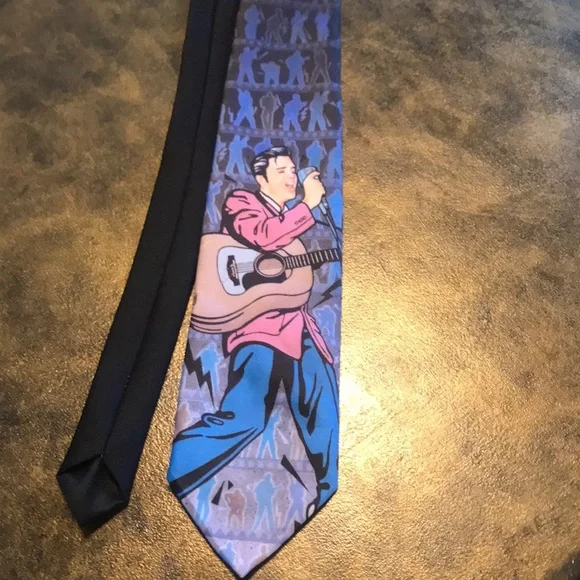 Vintage 1993 Ralph Marlin Elvis Presley “Jailhouse” classic novelty necktie - Picture 1 of 12